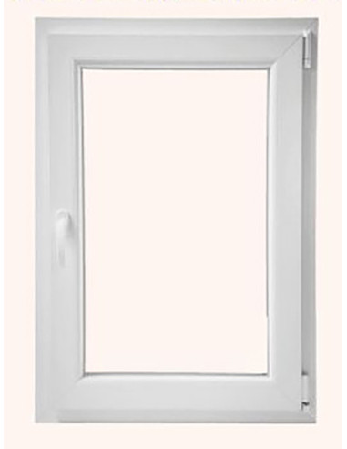 VENTANA CANDO PVC 1 HOJA DERECHA100X80 100X80CM