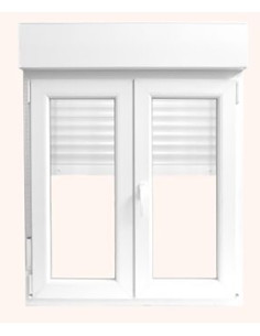 VENTANA CANDO PVC 2 HOJAS C/PERSIANA 100X117 2