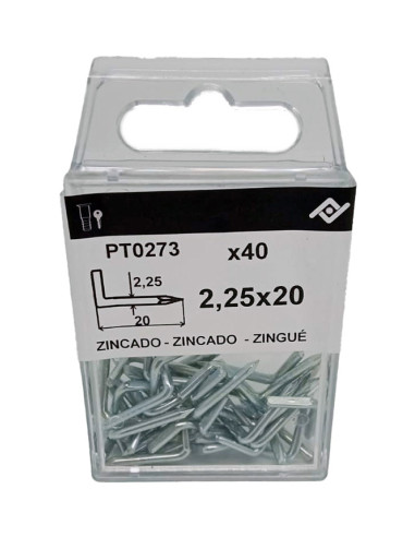 ESCARPIAS ACERO ZN C/7 PZS 2,90X50 MM