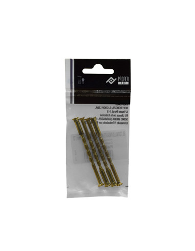TORNILLO PASANTE ENSAMBLAR LATON BL4 M4X75