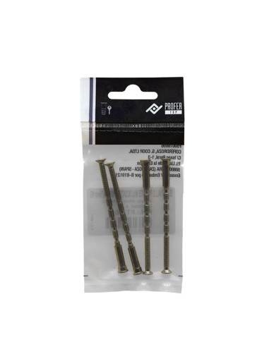 TORNILLO PASANTE ENSAMBLAR NIQUEL SATINADO BL4 M4X75