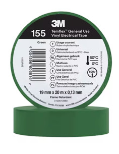 CINTA AISLANTE VERDE 20 MX19 MM 2