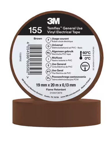 CINTA AISLANTE MARRON 20 MX19 MM