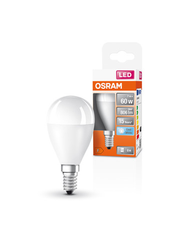 LAMPARA LED ESFERICA 840 E-14 LN 4000K 806 Lm 7 W