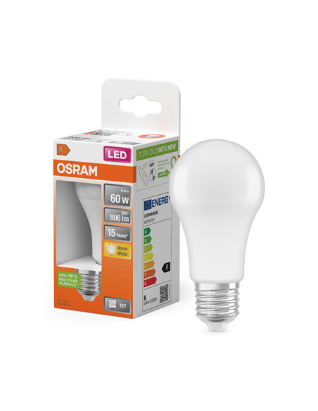 LAMPARA LED ESTANDAR 827 E27 LC 2700K 806 LM 8,5 W
