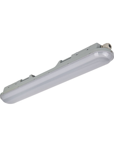 PANTALLA ESTANCA IP65 PARA 2 TUBO 1980 LM 18 W