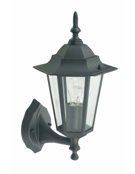APLIQUE ASCENDENTE ORLANDO NEGRO E27 60 W