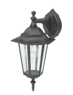 APLIQUE DESCENDENTE ORLANDO NEGRO E27 60 W 2
