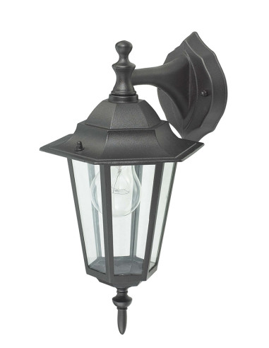 APLIQUE DESCENDENTE ORLANDO NEGRO E27 60 W
