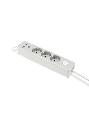 BASE MULT 3T+2USB C/INTER PROTECC INFANTIL 1,4 M