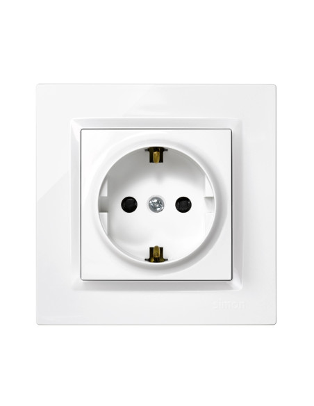 BASE ENCHUFE EMPOTRAR BLANCO 16 A