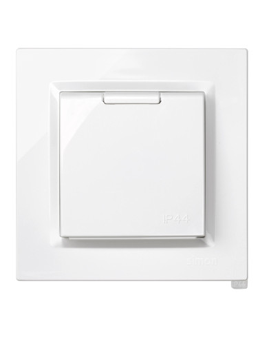 BASE ENCHUFE EMPOTRAR BLANCO IP44 16 A