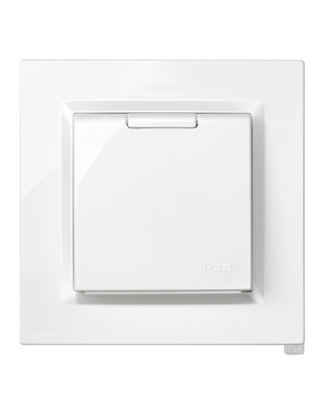 BASE ENCHUFE EMPOTRAR BLANCO IP44 16 A