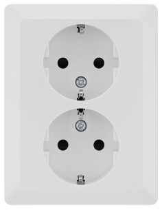 BASE ENCHUFE DOBLE SCHUKO 2P+TT