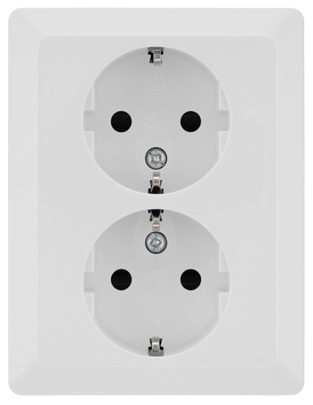 BASE ENCHUFE DOBLE SCHUKO 2P+TT