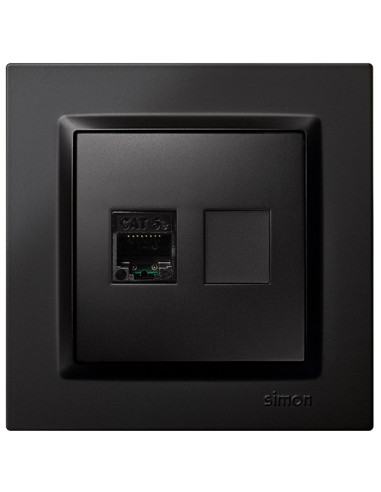 TOMA RJ45 CAT 5E NEGRO 16 A