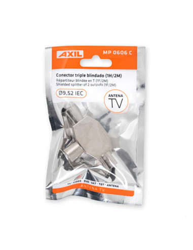 DISTRIBUIDOR ANTENA COAXIAL 2M + 1H BLINDADO AXIL