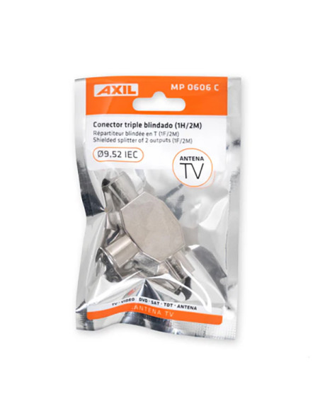 DISTRIBUIDOR ANTENA COAXIAL 2M + 1H BLINDADO AXIL