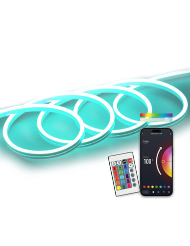 Tira neón SmartLED KSIX 5 m RGB WiFi IP65