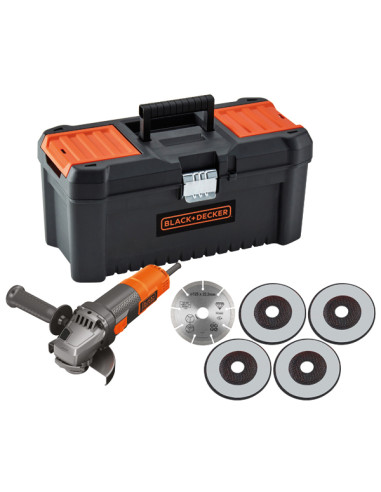 Black+Decker BEG220KA5-QS – Amoladora 125 mm 900 W