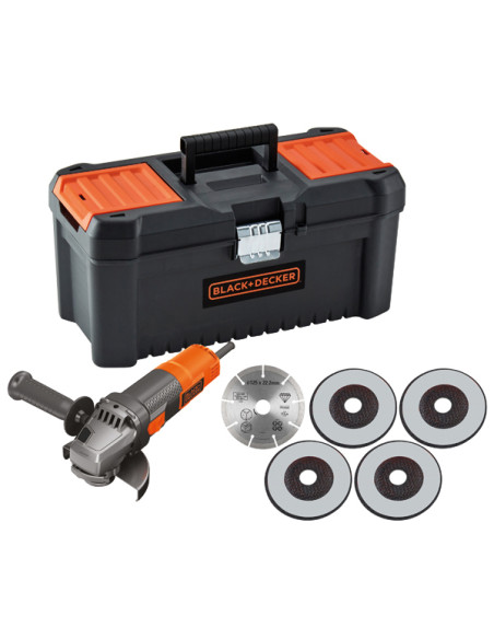 Black+Decker BEG220KA5-QS – Amoladora 125 mm 900 W