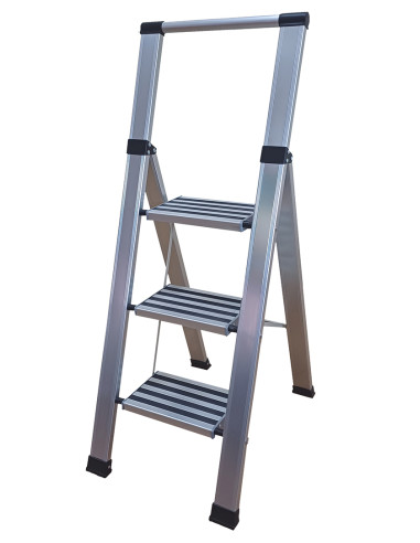ESCALERA DOMESTICA ALU 2 PELDAÑOS 100X40X120