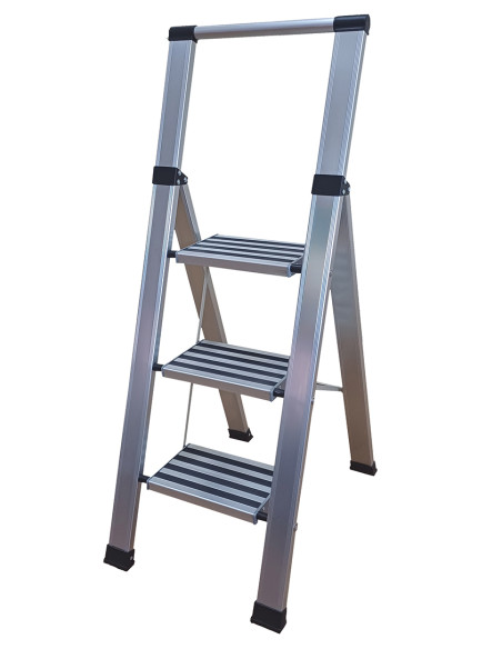 ESCALERA DOMESTICA ALU 2 PELDAÑOS 100X40X120