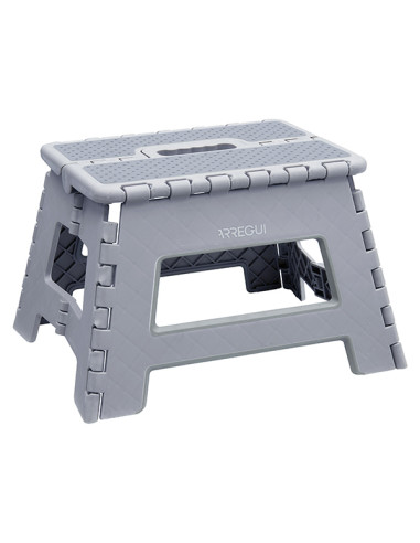 TABURETE MULTIUSO PLEGABLE GRI 29X22X39CM