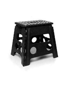 TABURETE MULTIUSO PLEGABLE NEGRO 49X37X46 2