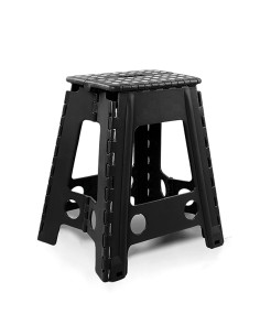 TABURETE MULTIUSO PLEGABLE NEGRO 42X41.5X59 2