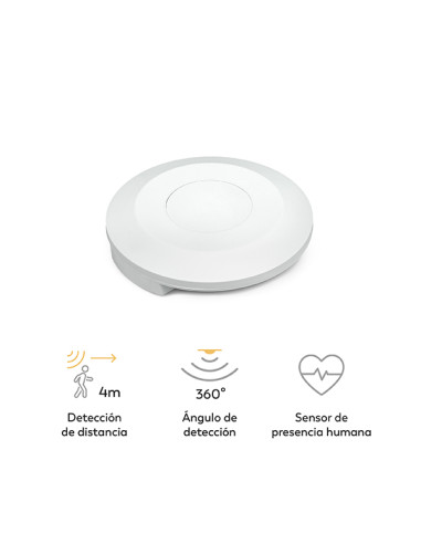 DETECTOR PRESENCIA REAL TECHO 360 BLANCO