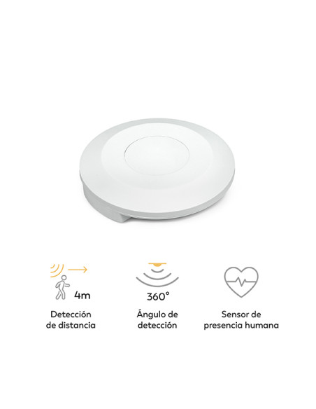DETECTOR PRESENCIA REAL TECHO 360 BLANCO