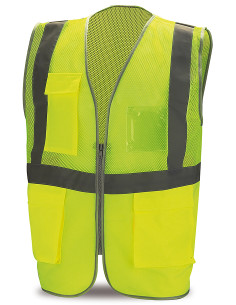 CHALECO A/V DE PUNTO / MALLA AMARILLO M 2