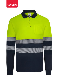 POLO A.VISIBILIDAD ML AMAR/MARINO M