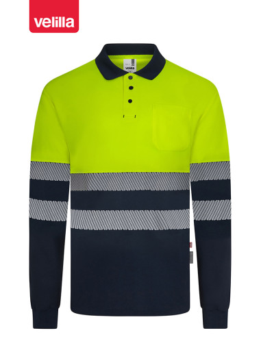 POLO A.VISIBILIDAD ML AMAR/MARINO M