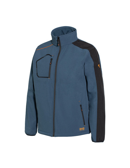 CHAQUETA SOFTSHELL KIND AZUL XL