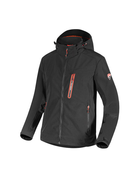 CHAQUETA SOFTSHELL DUCATI NEGRA L