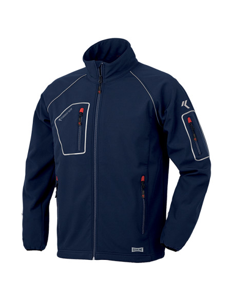 CHAQUETA SOFTSHELL AZUL L