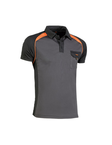 POLO M/CORTA C/BOLSILLO NGR/NJA XXL