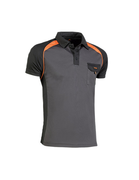 POLO M/CORTA C/BOLSILLO NGR/NJA XXL