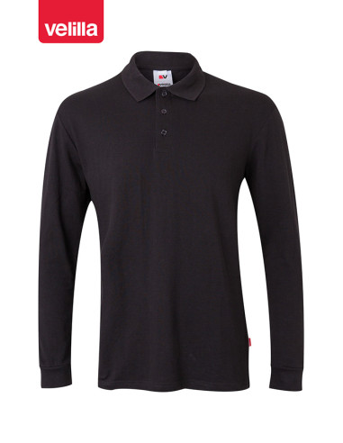 POLO M/LARGA NEGRO S