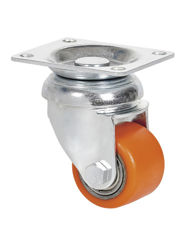 RUEDA VNB HIERRO PU VULCANIZADO 35 MM