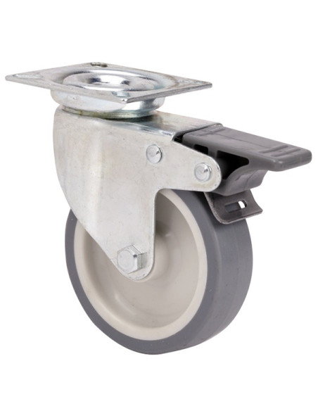 RUEDA FIJA TWIN LEX POLIAMIX-GOMA 50 MM