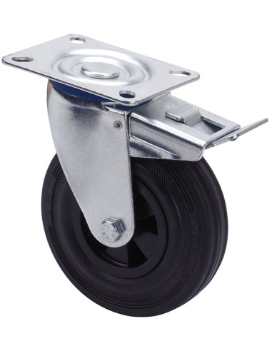 RUEDA GIR. TWIN LEX POLIAMIX-GOMA 125 MM