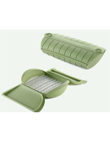 COCEDOR VAPOR MICROO C/BANDEJA + LIBRO 4 PERS. 27,5X21X8