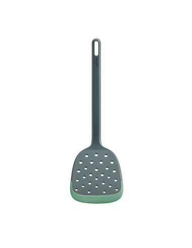 ESPATULA RANURADA COCINA SILICONA