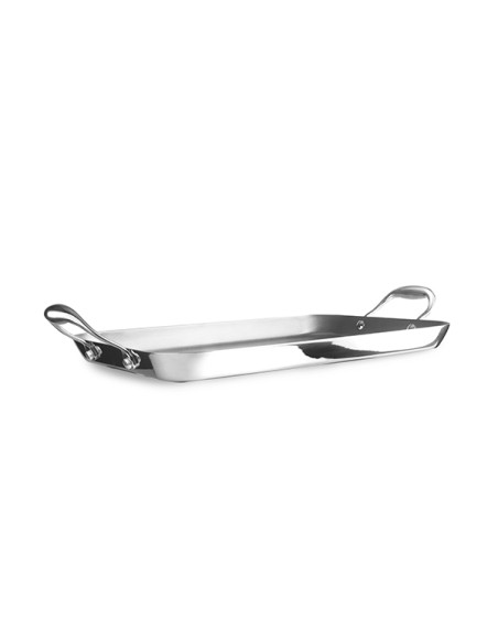 ASADOR PLANCHA INOX+ALUM+INOX TRIPLY NATURAL 38X25 CM