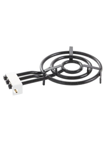 PAELLERO TUBO GAS BUTANO 3 FUEGOS 45 CM