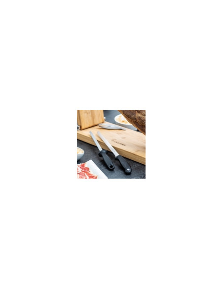 CUCHILLO JAMONERO+CHAIRA 25 CM