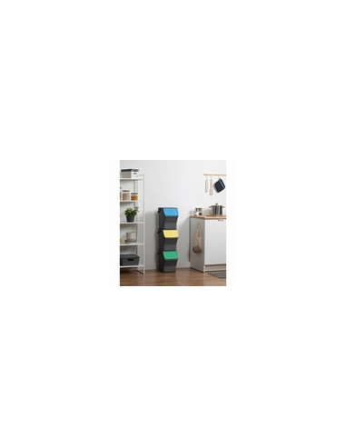 CUBO RECICLAJE SELECTIVO ANTRACITA SET-3 3 X 20 L